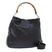 Pre-owned Leather gucci-bags Gucci Vintage , Black , Dames