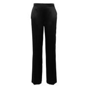 Zijden Satijn Zwarte Casual Broek Joseph , Black , Dames