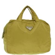 Pre-owned Nylon handbags Prada Vintage , Yellow , Dames