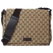 Pre-owned Canvas gucci-bags Gucci Vintage , Beige , Dames