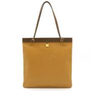 Pre-owned Leather shoulder-bags Loewe Pre-owned , Beige , Dames