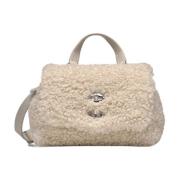 Mini Dolly Beige Bont Handtas Zanellato , White , Dames