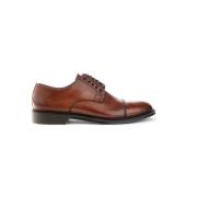 Handgemaakte Leren Derby Schoenen Brecos , Brown , Heren