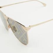 Pre-owned Metal sunglasses Fendi Vintage , Gray , Dames