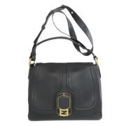 Pre-owned Leather fendi-bags Fendi Vintage , Black , Dames