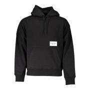 Zwarte hoodie met centrale zak Calvin Klein , Black , Heren