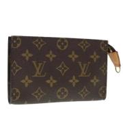 Pre-owned Canvas pouches Louis Vuitton Vintage , Brown , Dames