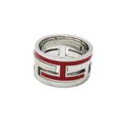 Pre-owned Silver rings Hermès Vintage , Gray , Dames