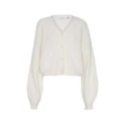 Zachte Alpaca Blend Cardigan Gestuz , White , Dames