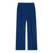 Elegante Wideleg-Broek diepblauw Luisa Cerano , Blue , Dames