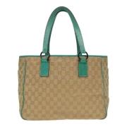 Pre-owned Canvas gucci-bags Gucci Vintage , Beige , Dames