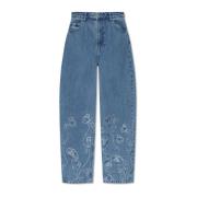 Jeans met glinsterende pailletten Rotate Birger Christensen , Blue , D...