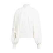 Fringes Jumper Wit Casual Stijl Alaïa , White , Dames