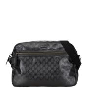 Pre-owned Leather shoulder-bags Gucci Vintage , Black , Dames