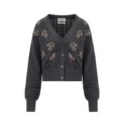 Stijlvolle Cardigan Gileto Essentiel Antwerp , Gray , Dames