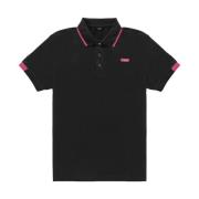 Katoenen poloshirt met contrasterende kraag RefrigiWear , Black , Here...