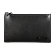 Heren Portemonnee Zwart Rits Kaart Logo Calvin Klein , Black , Heren