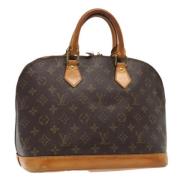 Pre-owned Canvas handbags Louis Vuitton Vintage , Brown , Dames