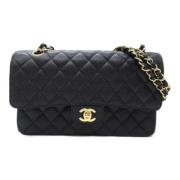 Pre-owned Leather chanel-bags Chanel Vintage , Black , Dames