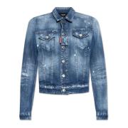 Spijkerjas met vintage-effect Dsquared2 , Blue , Dames