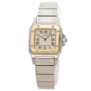 Pre-owned Glass watches Cartier Vintage , Beige , Dames