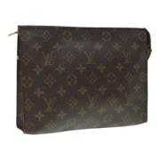 Pre-owned Canvas pouches Louis Vuitton Vintage , Brown , Dames