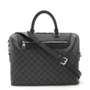 Pre-owned Canvas handbags Louis Vuitton Vintage , Black , Heren