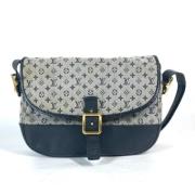 Pre-owned Canvas shoulder-bags Louis Vuitton Vintage , Blue , Dames