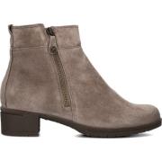 Dames Enkellaarsjes met Rits in Taupe Hartjes , Beige , Dames