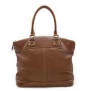 Pre-owned Leather handbags Louis Vuitton Vintage , Brown , Dames