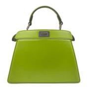 Pre-owned Leather handbags Fendi Vintage , Green , Dames