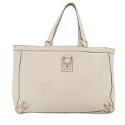 Pre-owned Leather gucci-bags Gucci Vintage , White , Dames