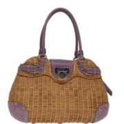 Pre-owned Fabric handbags Salvatore Ferragamo Pre-owned , Beige , Dame...