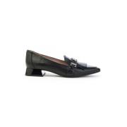 Loafer met Franje en Dubbele Gesp Hispanitas , Black , Dames