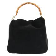 Pre-owned Suede gucci-bags Gucci Vintage , Black , Dames