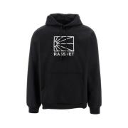 Katoenen Hoodie met Voorkantlogo Rassvet , Black , Heren