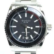 Pre-owned Glass watches Gucci Vintage , Black , Heren