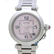 Pre-owned Glass watches Cartier Vintage , Pink , Heren