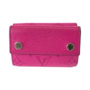 Pre-owned Canvas wallets Louis Vuitton Vintage , Pink , Dames