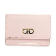 Pre-owned Leather wallets Salvatore Ferragamo Pre-owned , Pink , Dames