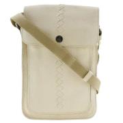 Pre-owned Leather crossbody-bags Bottega Veneta Vintage , White , Dame...