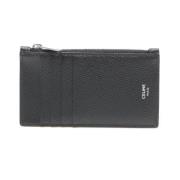 Pre-owned Leather wallets Celine Vintage , Black , Dames