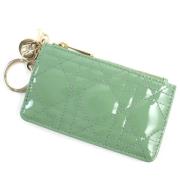 Pre-owned Leather wallets Dior Vintage , Green , Dames