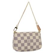 Pre-owned Canvas pouches Louis Vuitton Vintage , White , Dames