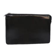 Pre-owned Leather pouches Gucci Vintage , Black , Dames