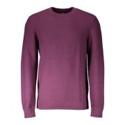 Paarse Sweater met Logo Dockers , Purple , Heren