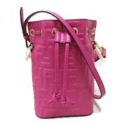 Pre-owned Leather crossbody-bags Fendi Vintage , Pink , Dames