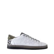 Groene Lage Sneakers P448 , White , Heren