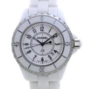 Pre-owned Glass watches Chanel Vintage , White , Dames