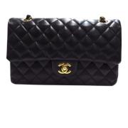 Pre-owned Leather chanel-bags Chanel Vintage , Black , Dames